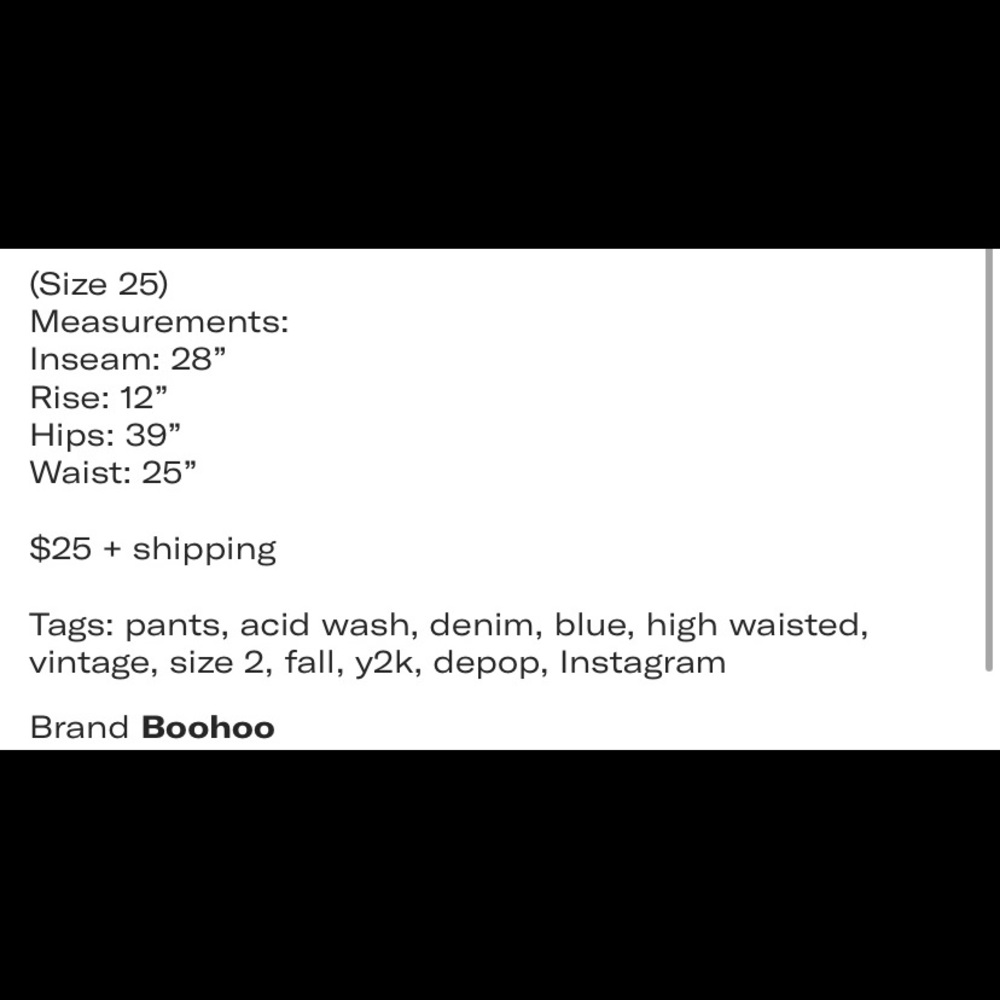 BooHoo high waisted straight leg jeans - Picture 4 of 4